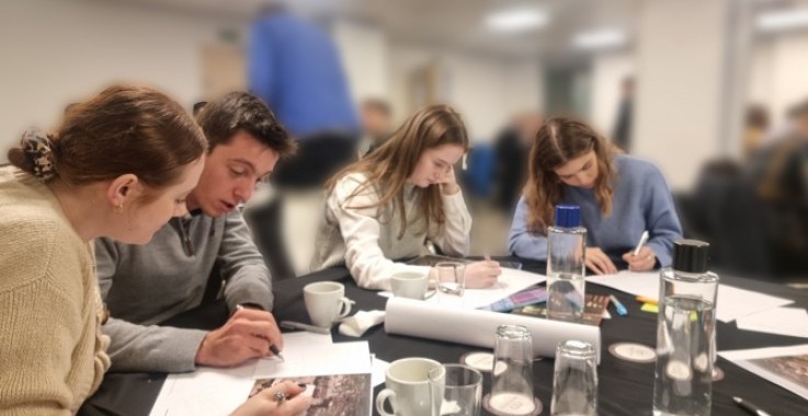 Masterminds working on a Masterplan - Environmental Consultants working together (left to right): Rhianne Richardson, Ed Carr, Ella Brown an