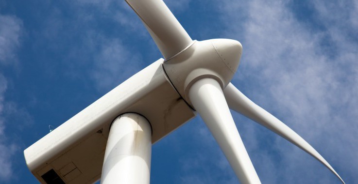 stock image of wind turbine